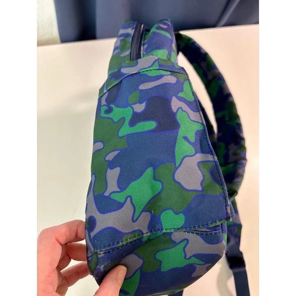 STATE Kane Kids Backpack Green Blue Camouflage School Travel Outdoor Camo 2 Zip‎